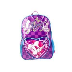 Disney Minnie Mouse Purple and Pink Kids Backpack